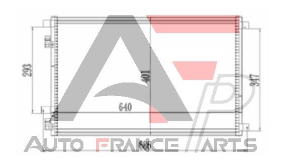 Kondenzátor klimatizácie Auto France Parts