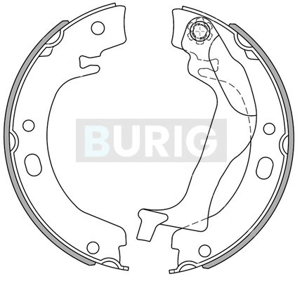 Sada brzdových čeľustí Burig