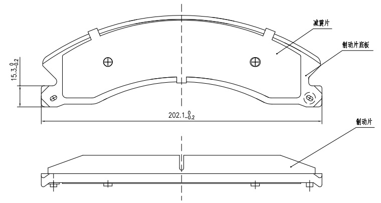 Sada brzdových platničiek kotúčovej brzdy Shandong Jinli New Material Tech Co., Lt
