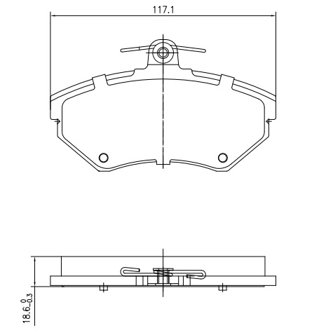 Sada brzdových platničiek kotúčovej brzdy Shandong Jinli New Material Tech Co., Lt