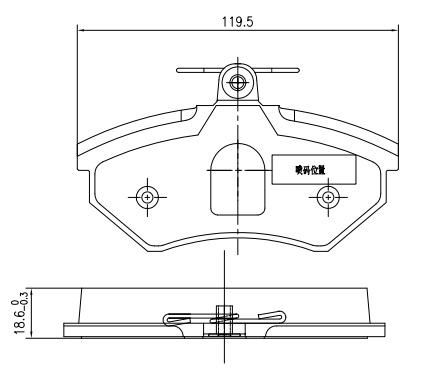 Sada brzdových platničiek kotúčovej brzdy Shandong Jinli New Material Tech Co., Lt