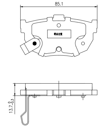 Sada brzdových platničiek kotúčovej brzdy Shandong Jinli New Material Tech Co., Lt