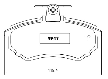 Sada brzdových platničiek kotúčovej brzdy Shandong Jinli New Material Tech Co., Lt