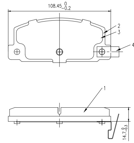 Sada brzdových platničiek kotúčovej brzdy Shandong Jinli New Material Tech Co., Lt
