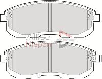 Sada brzdových platničiek kotúčovej brzdy Allied Nippon